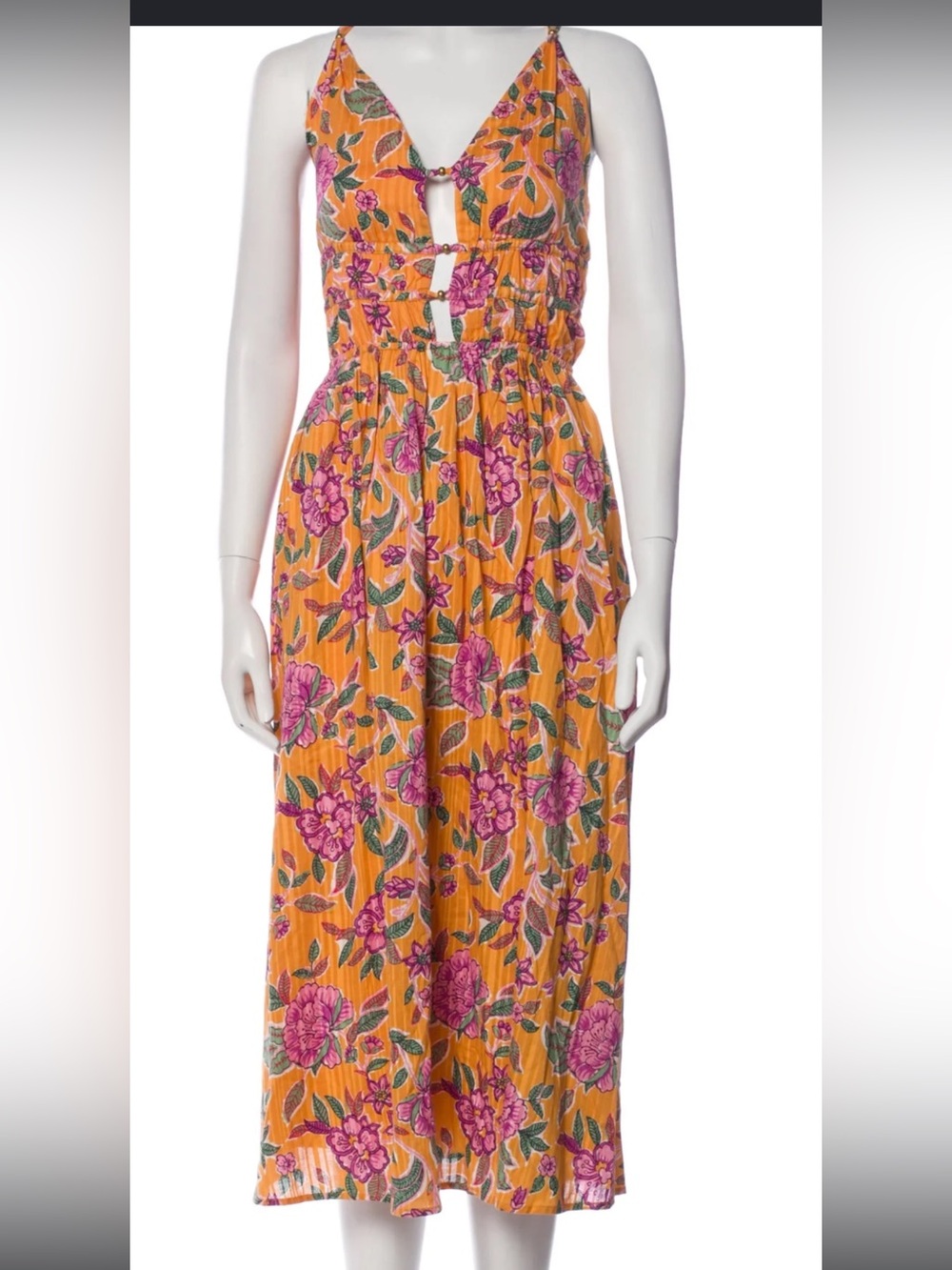 Caroline Constas floral dress,XS